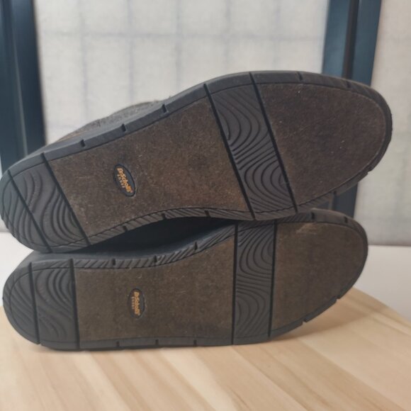 Dr. Scholl's So Cozy Gray Ankle Flannel & Faux Fur Waterproof Boots Women US 9M - Picture 14 of 16